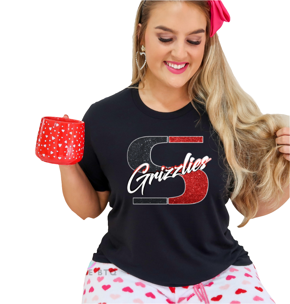 Sunnyside Grizzlies faux sparkle- spirit wear