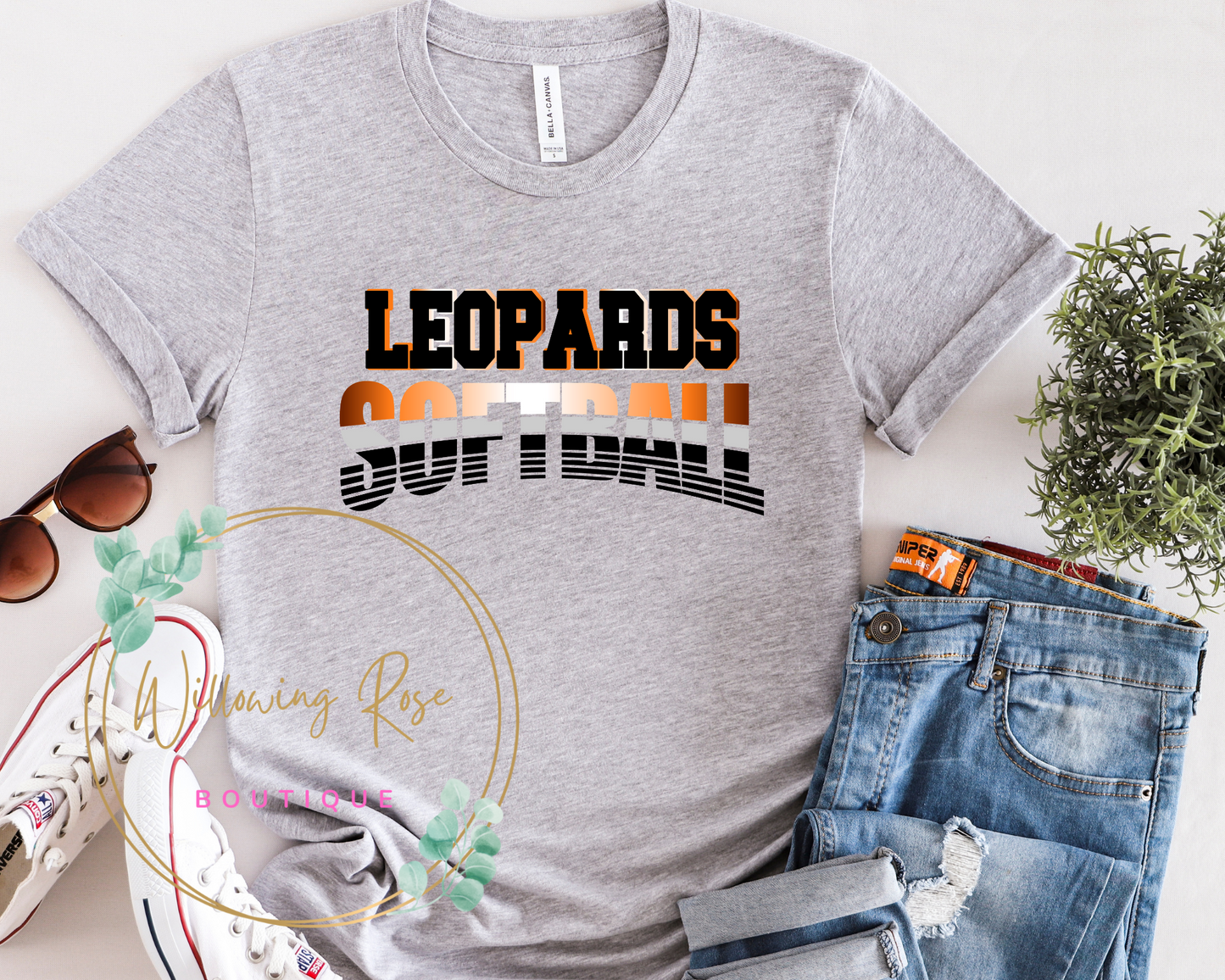 Zillah leopards softball tee