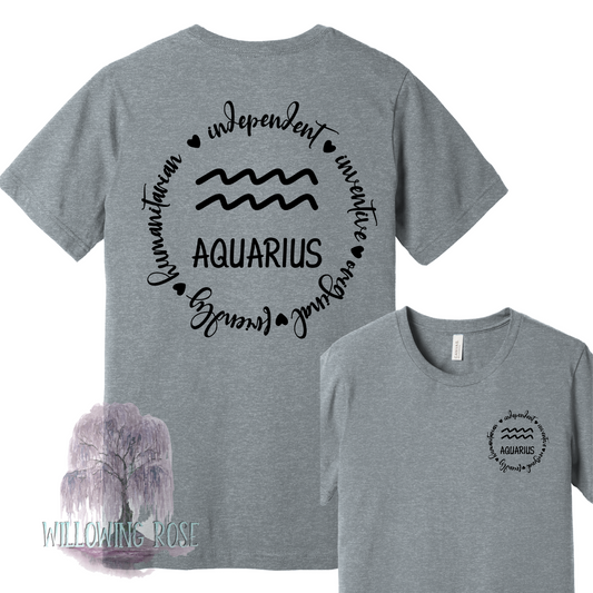 Zodiac tees custom tees- ALL SIGNS (ADULT)